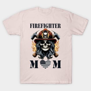 Firefighter Mom: My Hero Wears Bunker Gear T-Shirt